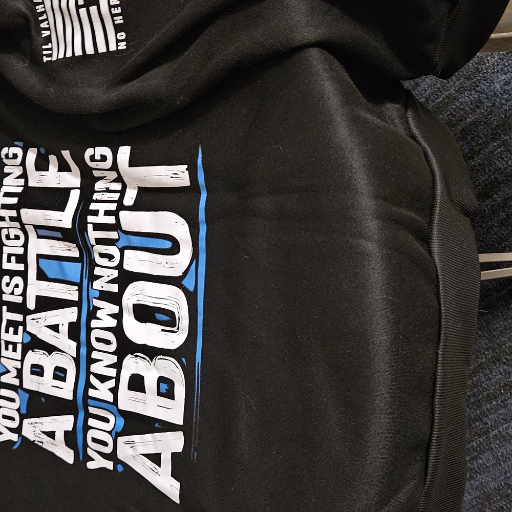 Black Lightweight Shirt Jacket with Blue Accents